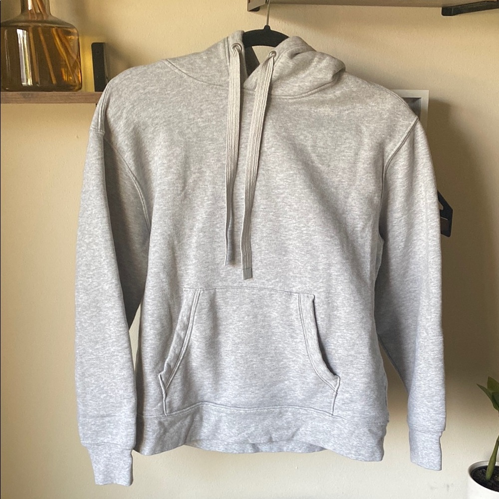 Athleta Gray Hoodie Sweatshirt